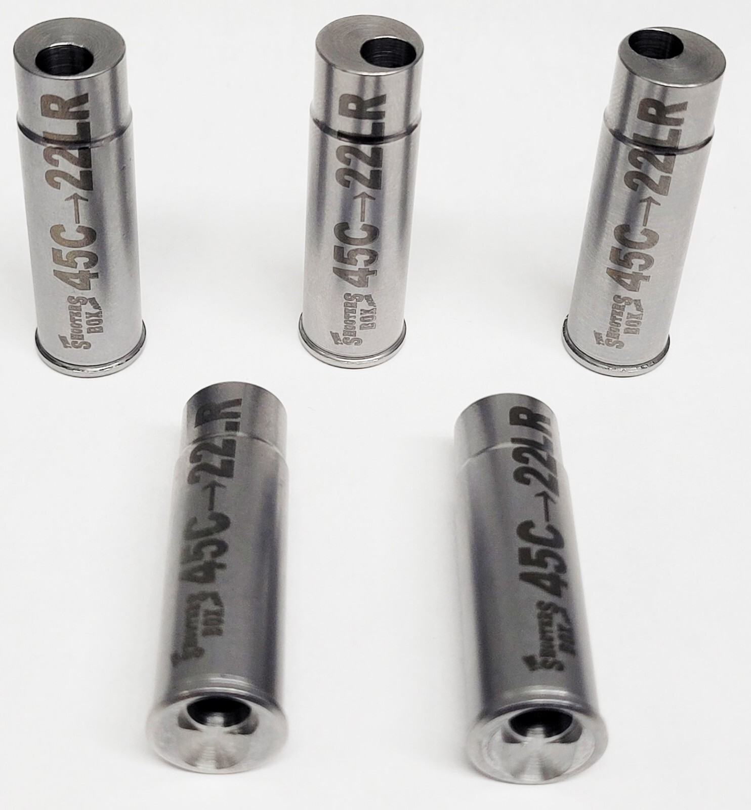 45 COLT/454 CASULL/460S&W to .22LR - Chamber Reducer/Adapter - Set of 5 USA MADE