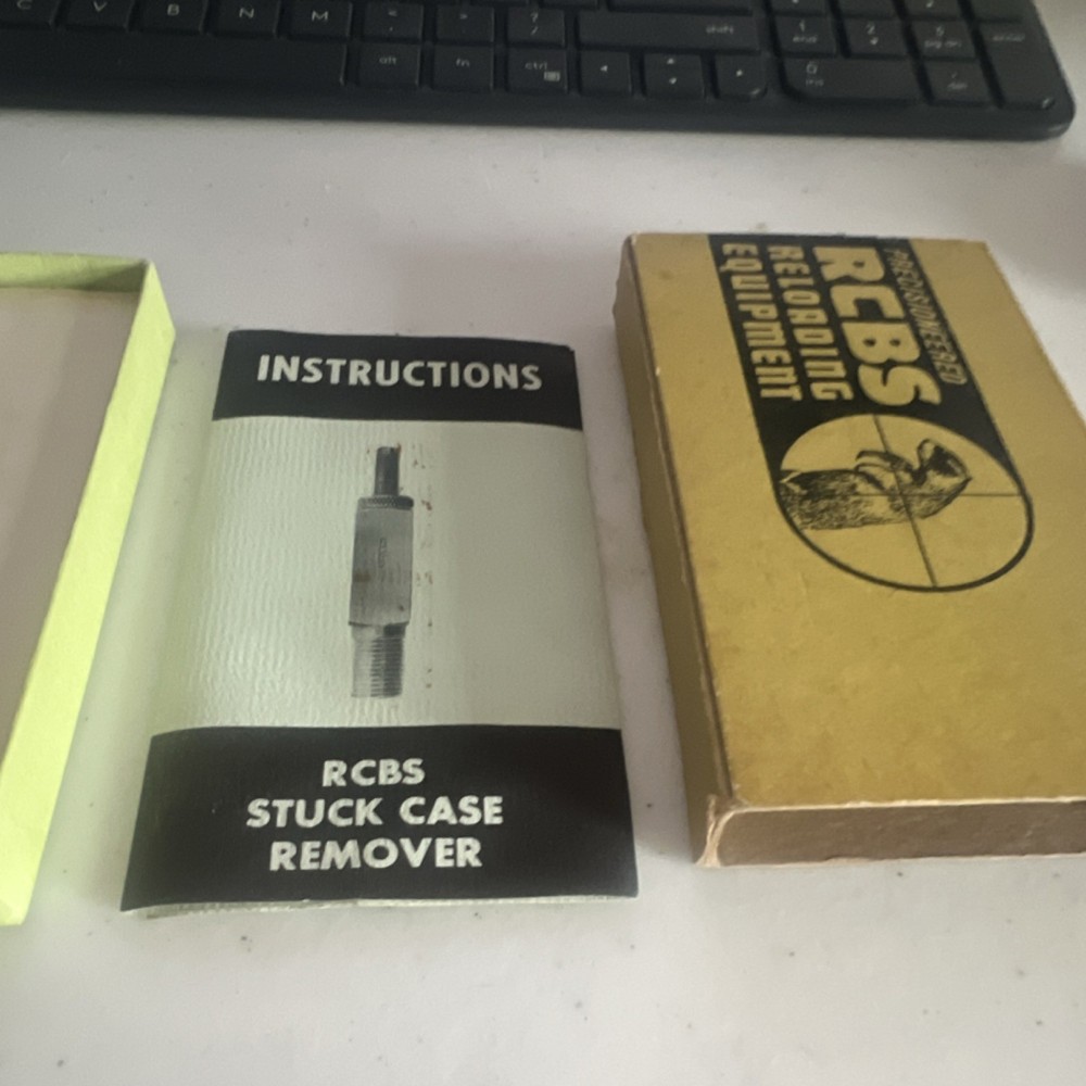 RCBS Stuck Case Remover 7/16"-20 Thread Tool with Box & Instructions