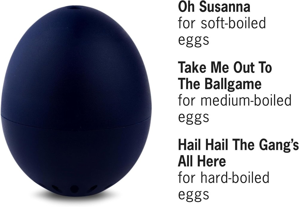 Beep Egg Basic NightBlue Musical Singing Egg Timer for Soft, Medium Hard Eggs