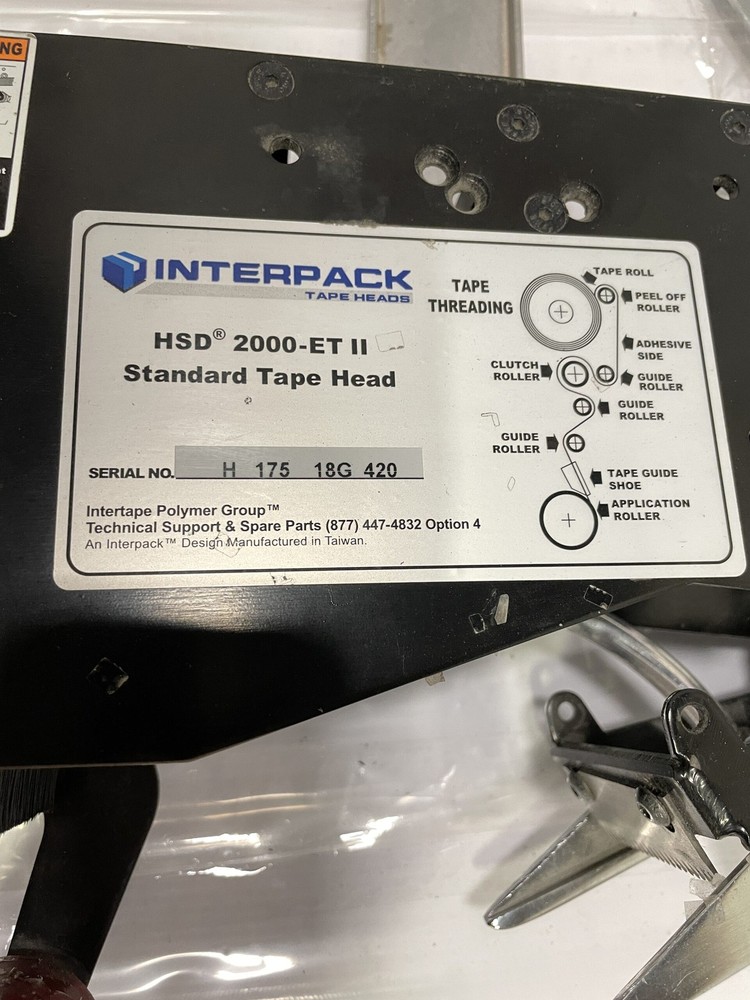 Interpack HSD 2000-ET II 2" Upper/Lower Standard Taping/Tape Head