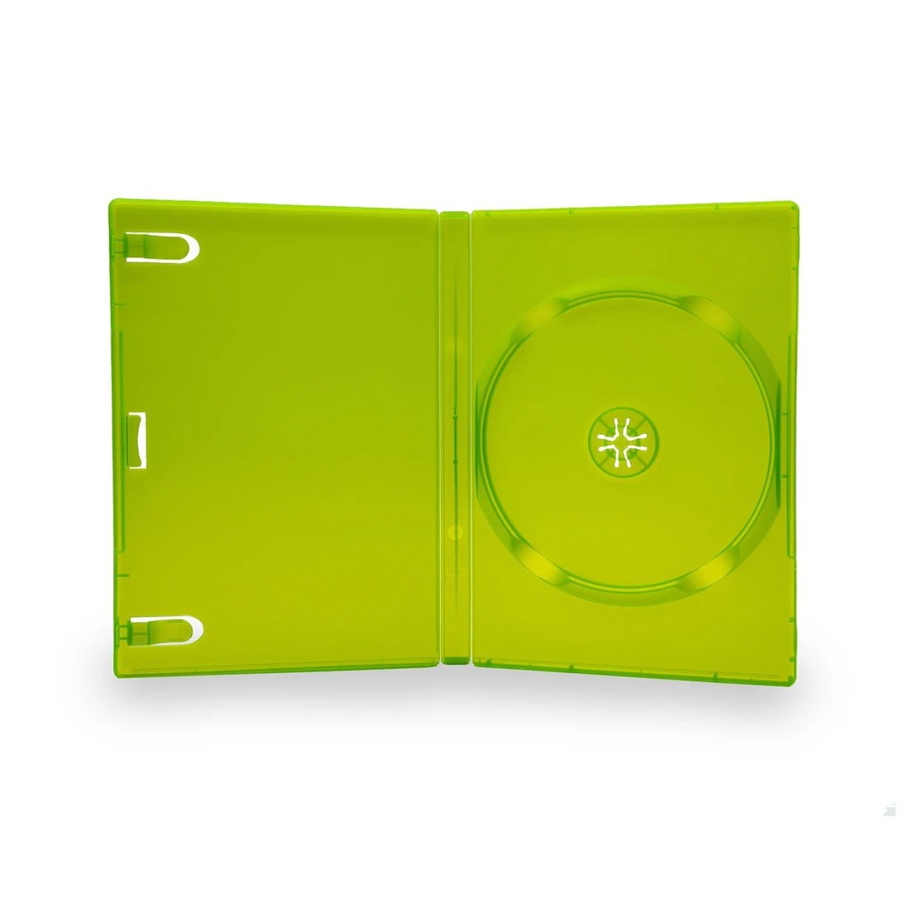 Xbox 360 Replacement Game Case 1-Pack – Empty Disc Case, Clear Transparent Green