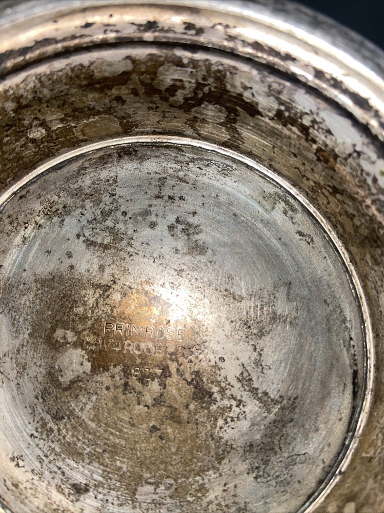 Wm. Rogers Silverplate Pitcher PRIMROSE #7817 Vintage 8¼" Tall