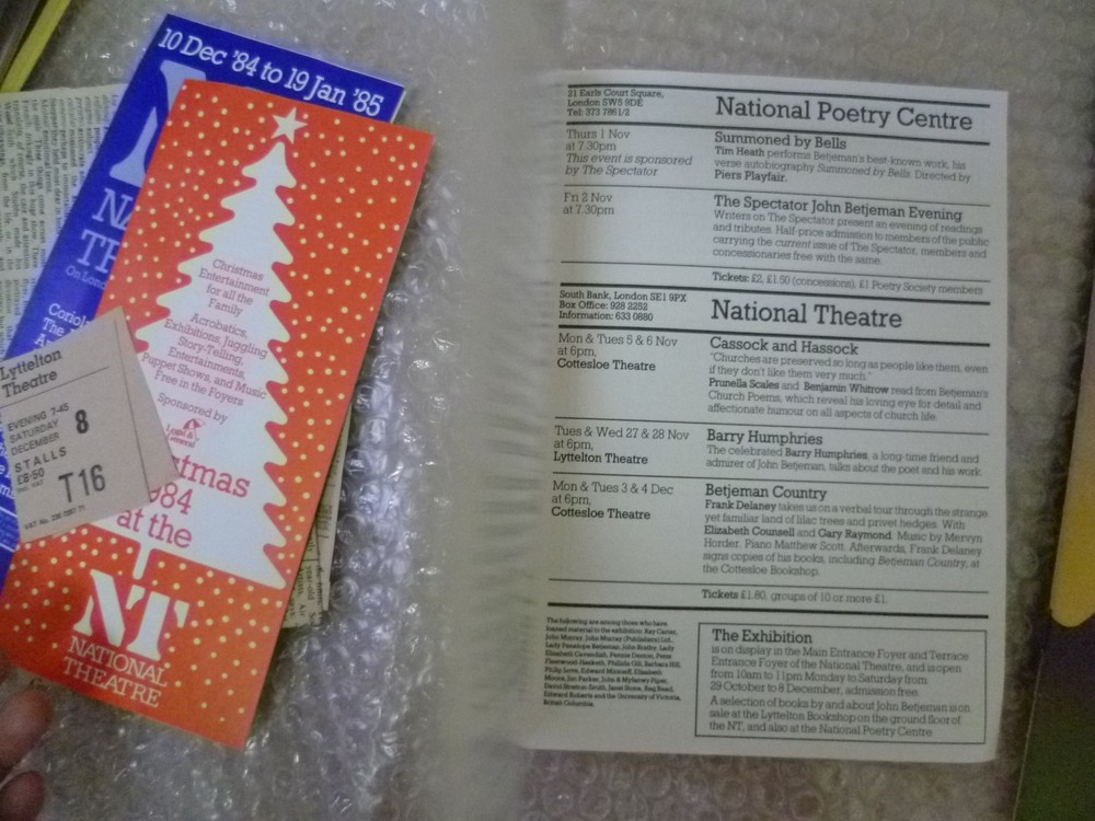 1985 National Theatre Programme+TICKET+Press Cutting & Flyer ROUGH CROSSING