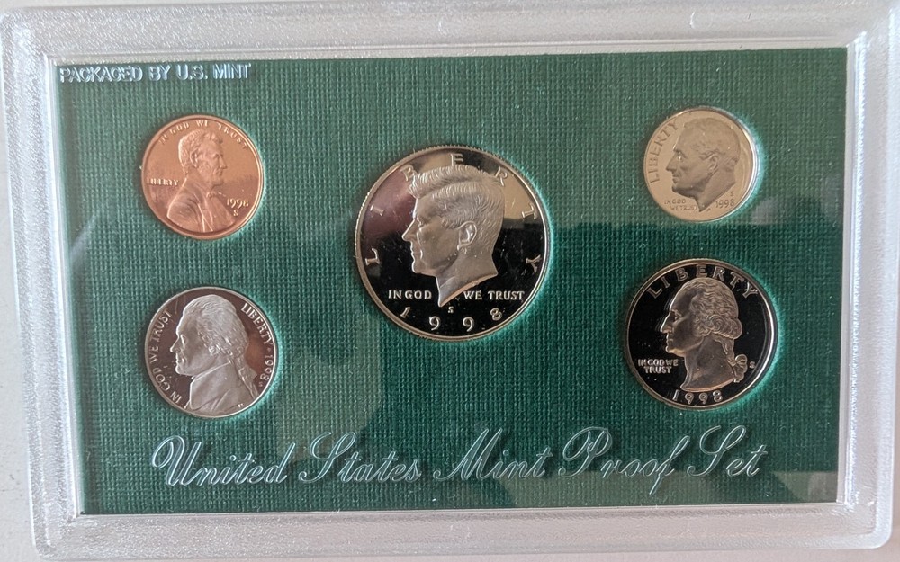 1998 Clad Proof Set U.S. Mint Original Government Packaging OGP