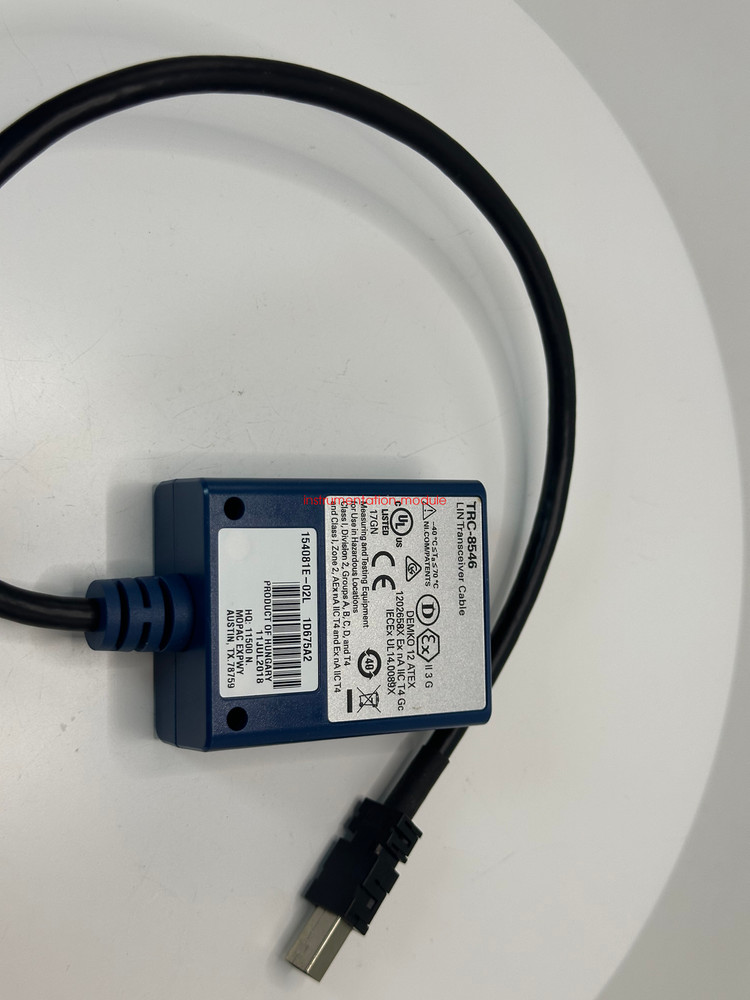 National Instruments TRC-8546 LIN Transceiver Cable Test passed spot