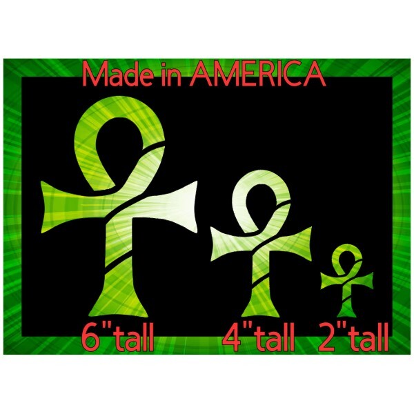 7"x10" Clear Plastic Stencil - Egyptian Anhk (SAA77)