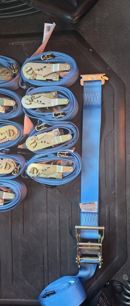 7' Ratchet Tie-down Straps E Track with A S Hook 10 Pack