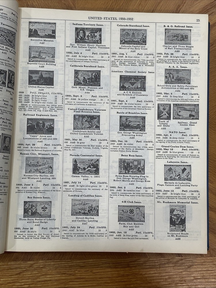 Scott's Standard Postage Stamp Catalogue 1971 Volume 1 Hardcover Book