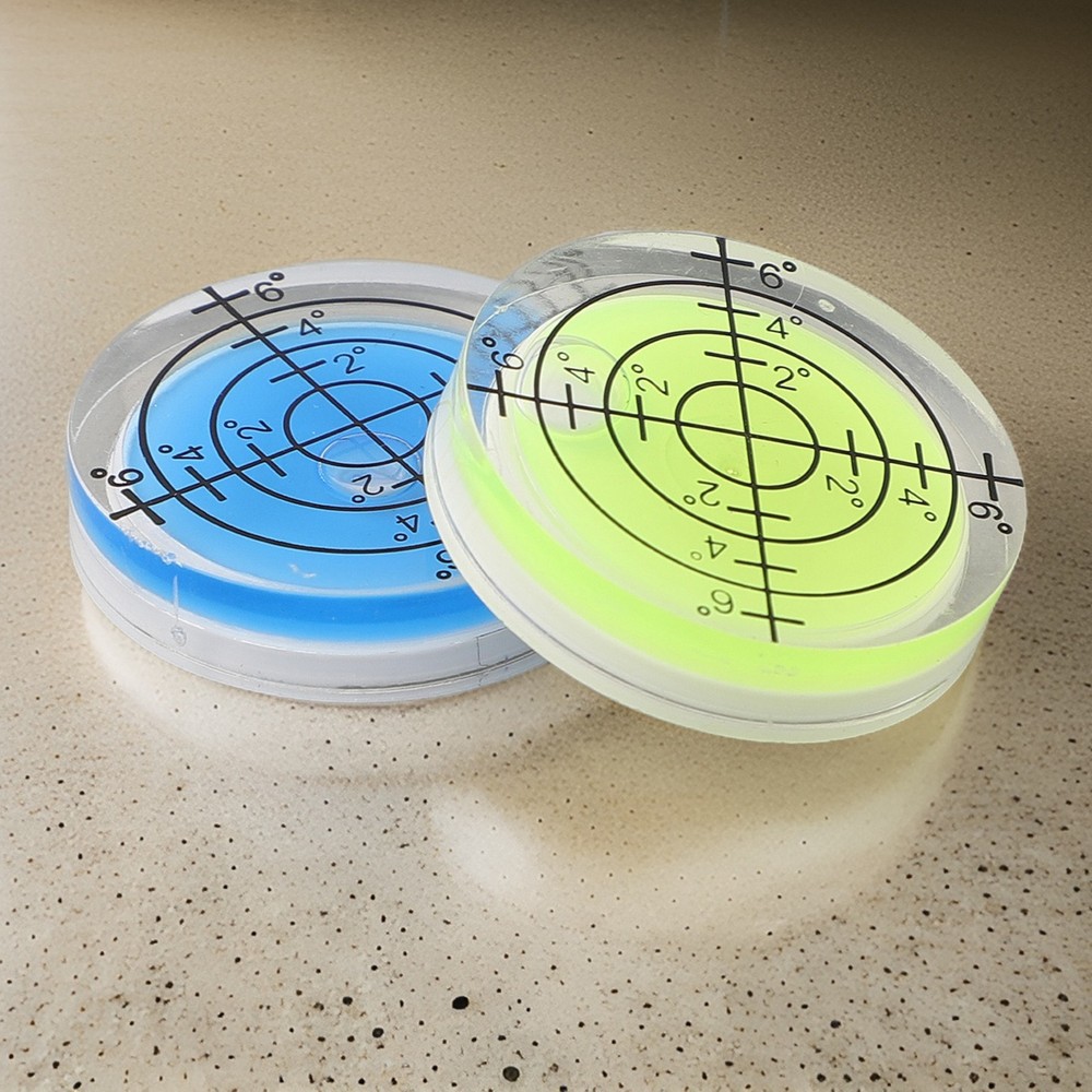 2Pcs 32mm Bubble Level for Adjusting Office Machines and Computer Monitors