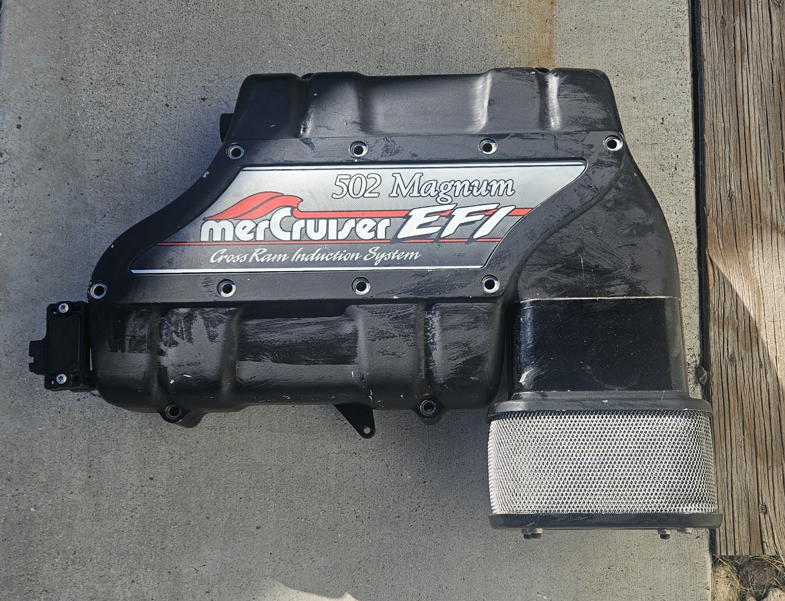 MerCruiser EFI 502 Magnum Upper & Lower Intake Manifold, Wiring Harness, ECM NR!