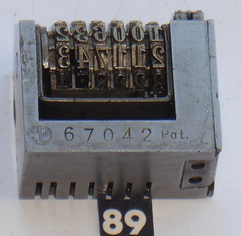 DOLD | letterpress numbering machine | 89