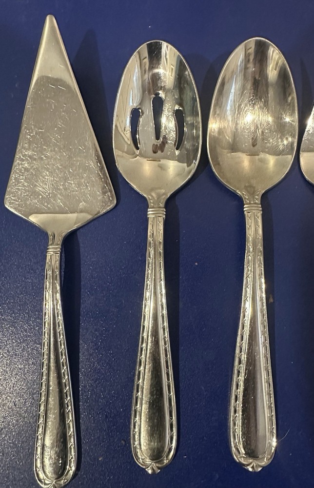 NOBILITY Hampton Silversmiths 5 Piece Hostess Serving Set Stainless Flatware