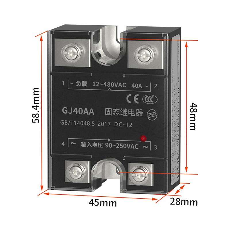 Solid State Relay SSR Solid State 10A-150A Solid State Relay AC/AC AC