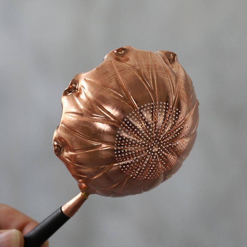 1pc Chinese Traditions Copper Tea Strainers Handmade Tea Filter Accessories Set