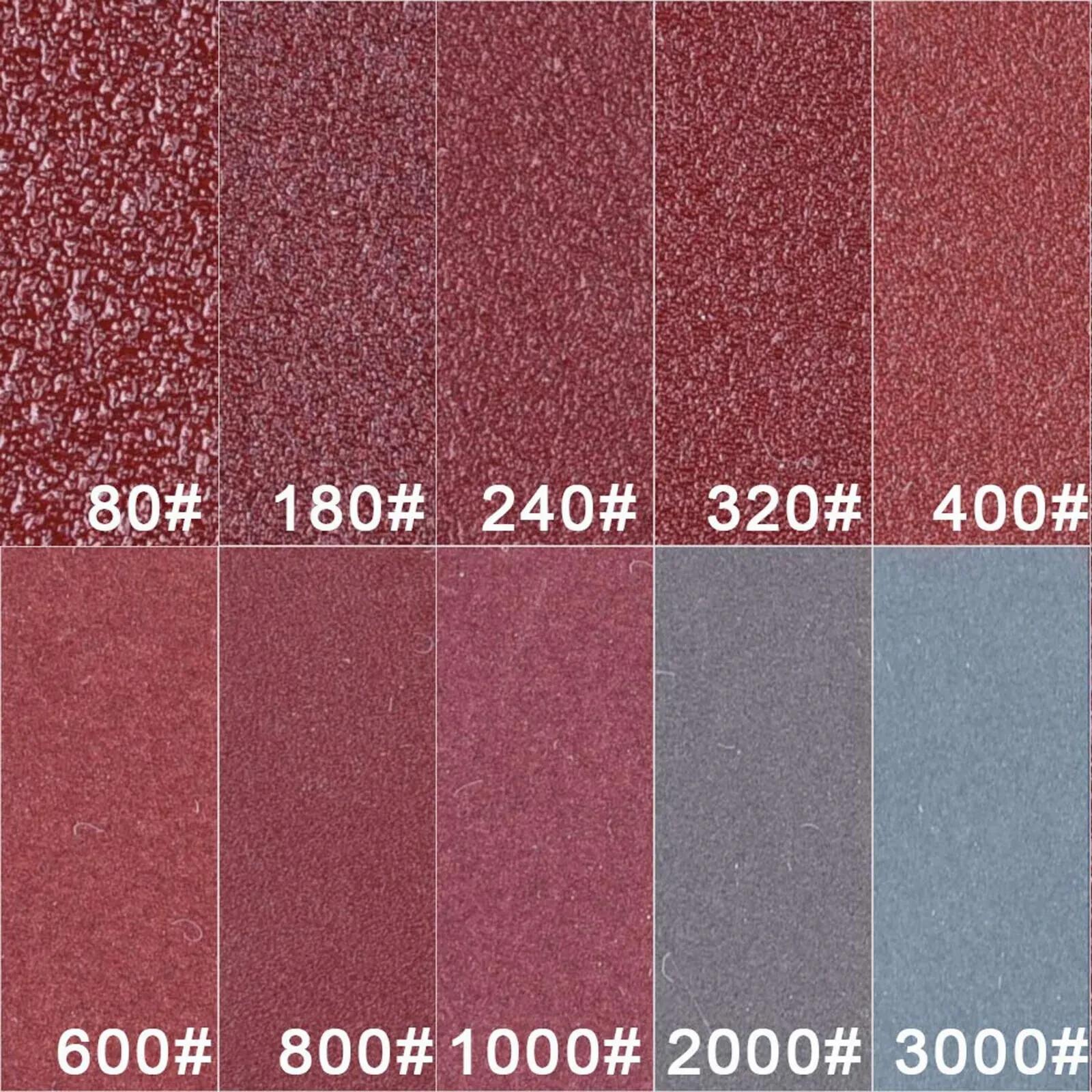 306PC 2 inch Sanding Discs Dry Hook Loop 80-3000 Grit for Drill Die Grinder US