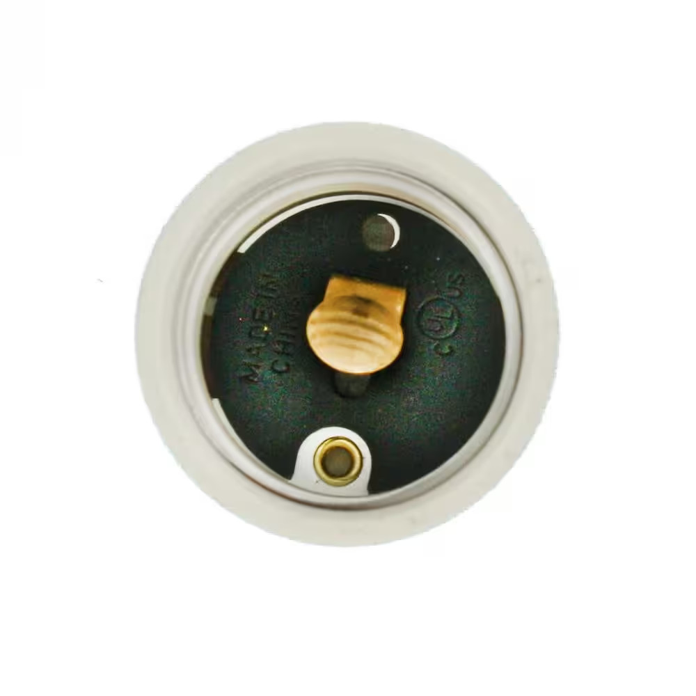 Outlet-to-Socket Light Plug, White 61-W