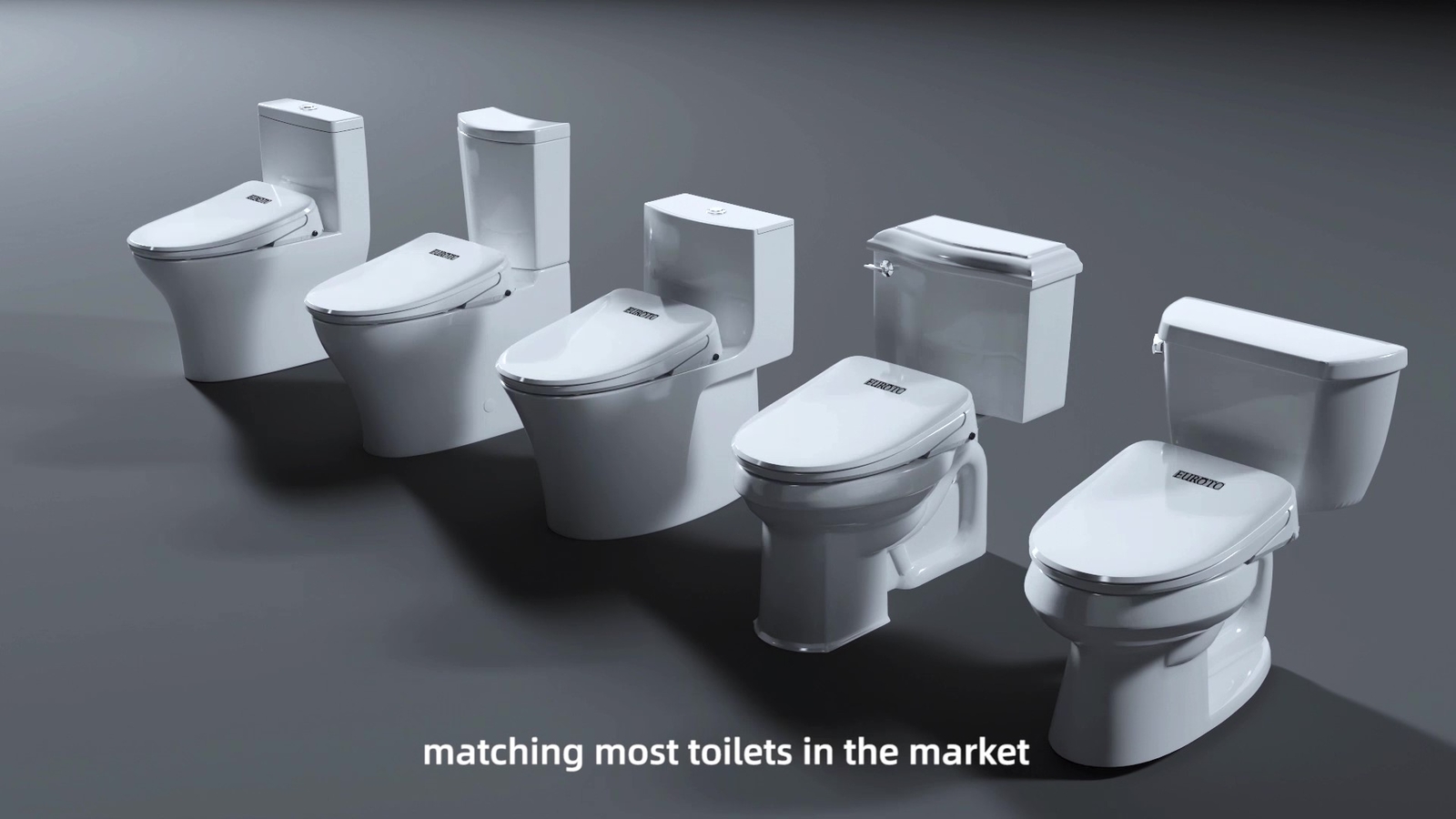 Smart Toilet Seat Electric Bidet Elongated Auto Deodorization Heated Nightlight