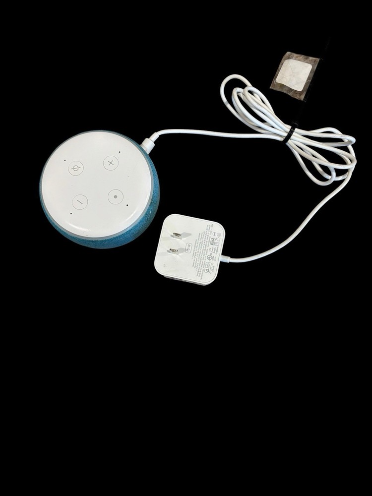 Blue Amazon Echo Dot 3rd Generation Smart Speaker Used Tested Excellent