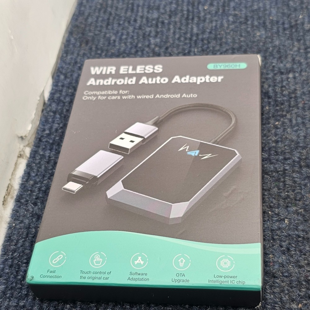 BY960H Wireless Android Auto Adapter For Cars With Wired Android Auto