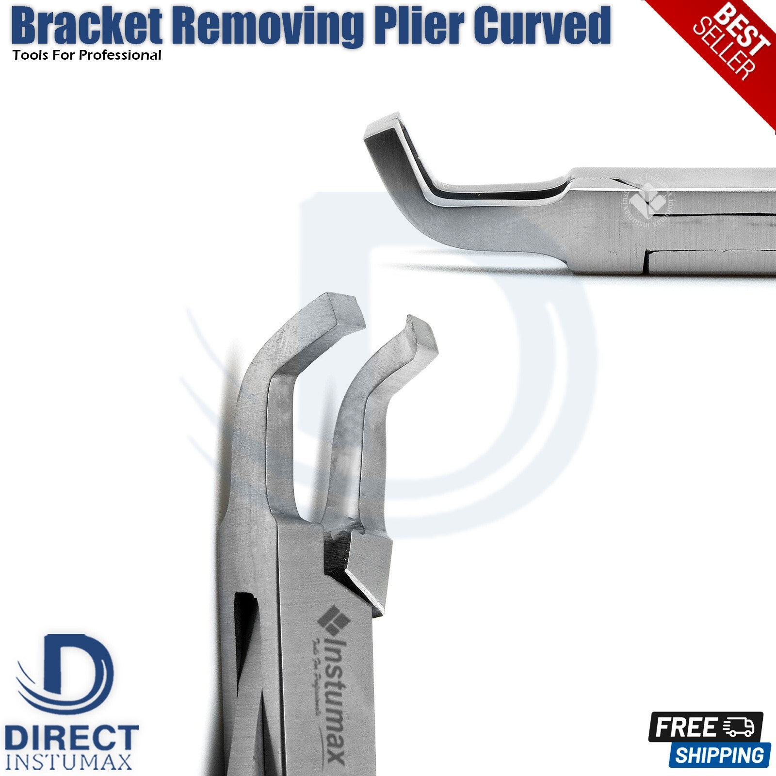 Dental Bracket Removing Plier Curved Ortho Braces Remover Surgical Instrument