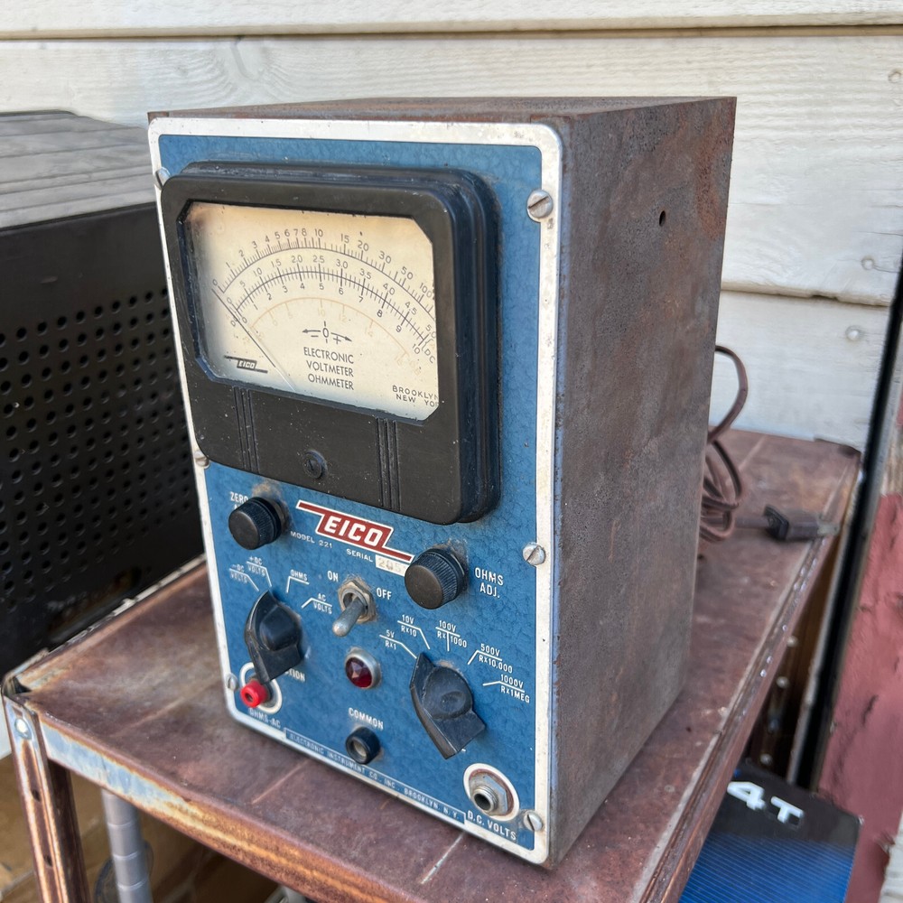 Vintage EICO Volt-Ohm-Meter 221 VOM Untested sold AS-IS