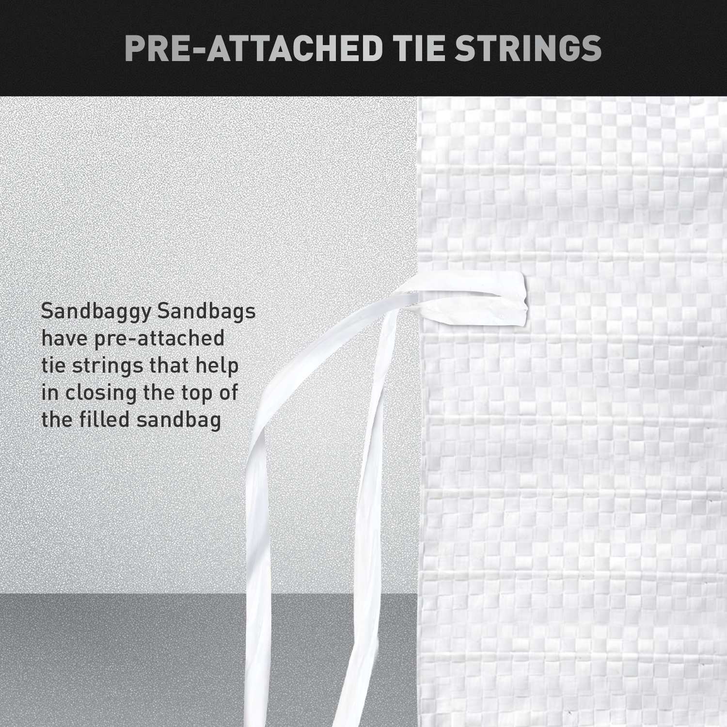 Sandbags - 500 White 18" x 30" - Sandbag Sand Bags Bag Poly by Sandbaggy