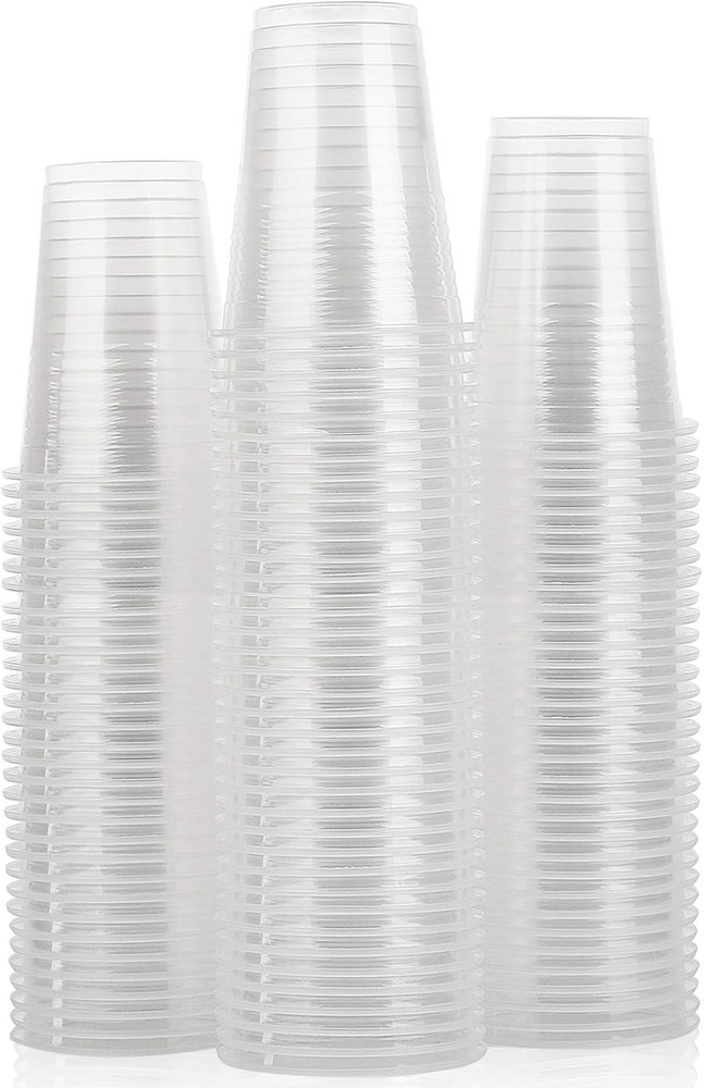 100 Pack  Plastic Cups Plastic Clear 8 Oz BPA FREE