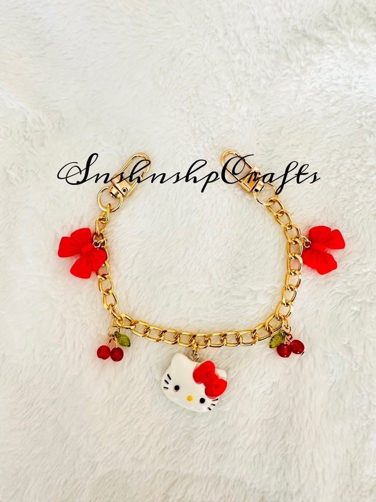 Hello Kitty Red Bow Purse Accessory Chain
