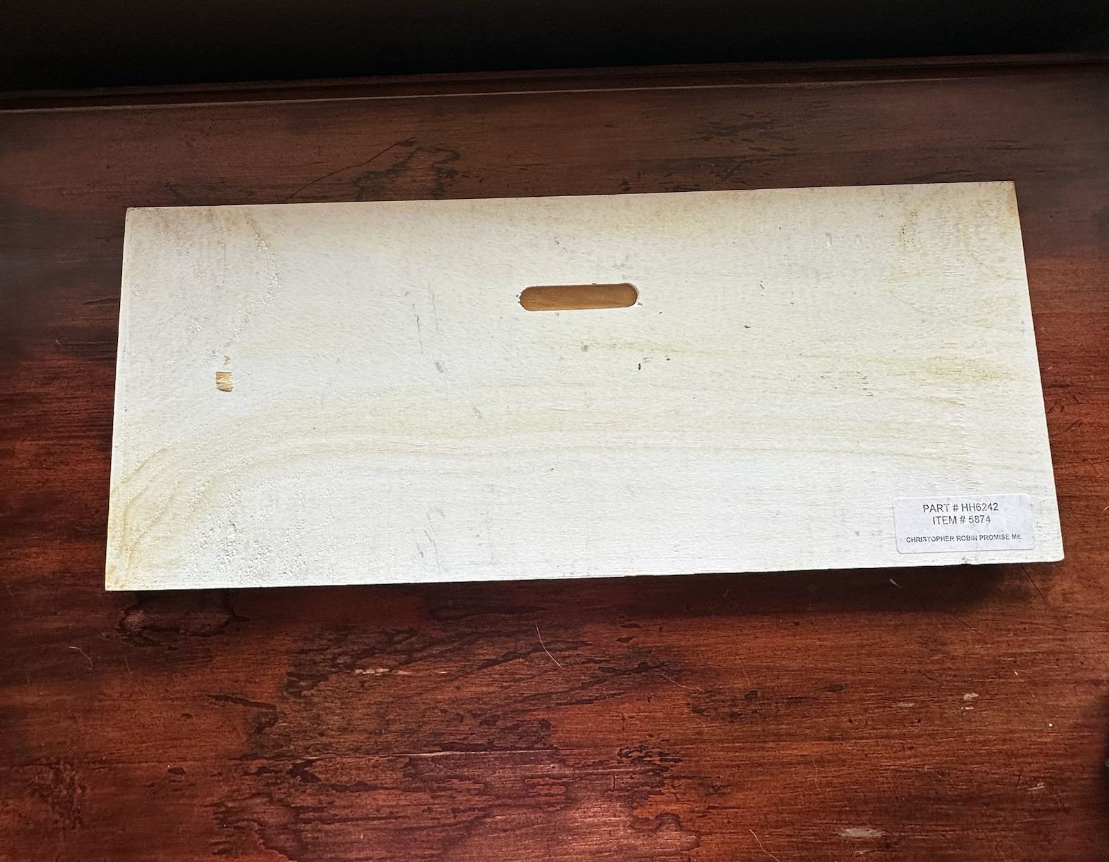 Winnie the Pooh Christopher Robin Promise Me Wooden Plaque Distressed Wall Decor