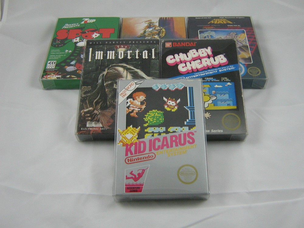 25 NES Box Protectors Clear Plastic Boxes Case for CIB Complete Sealed Protector