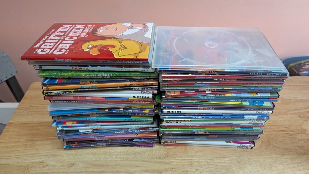 SLIMLINE Single Disc Replacement DVD cases. 62 COUNT