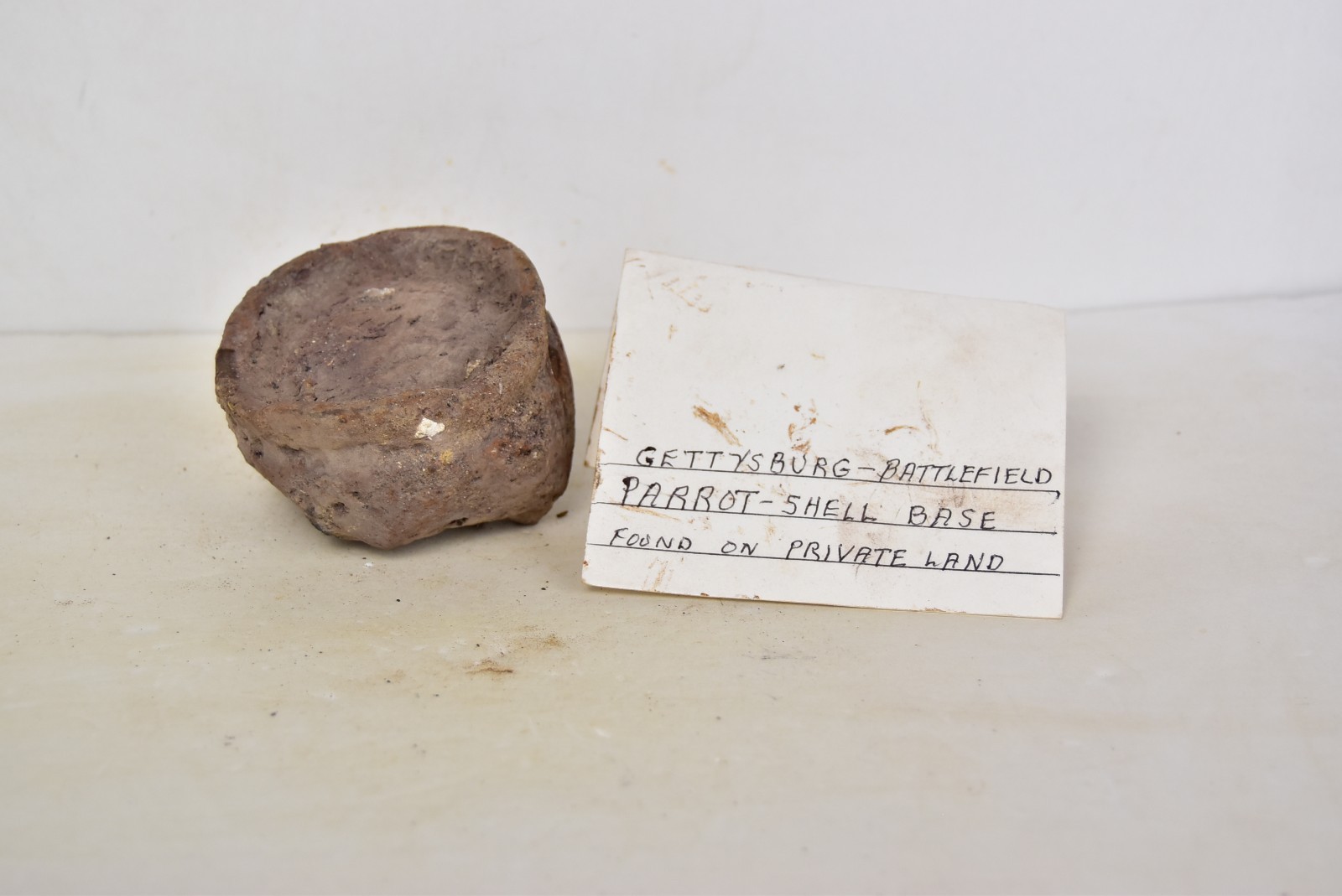 Civil War Relic Parrott Shell Base Battle of Gettysburg 1863