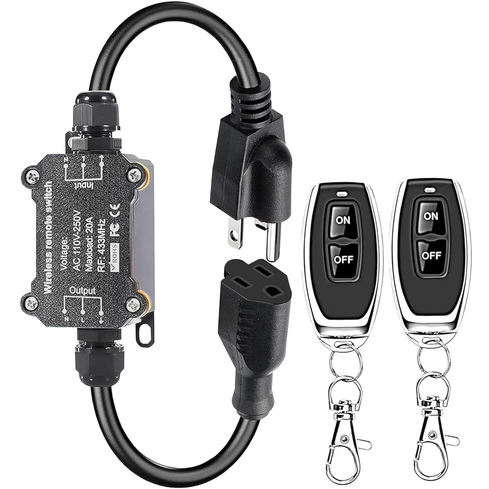 AC110V Remote Control Power Switch - Waterproof Wireless Light Switch