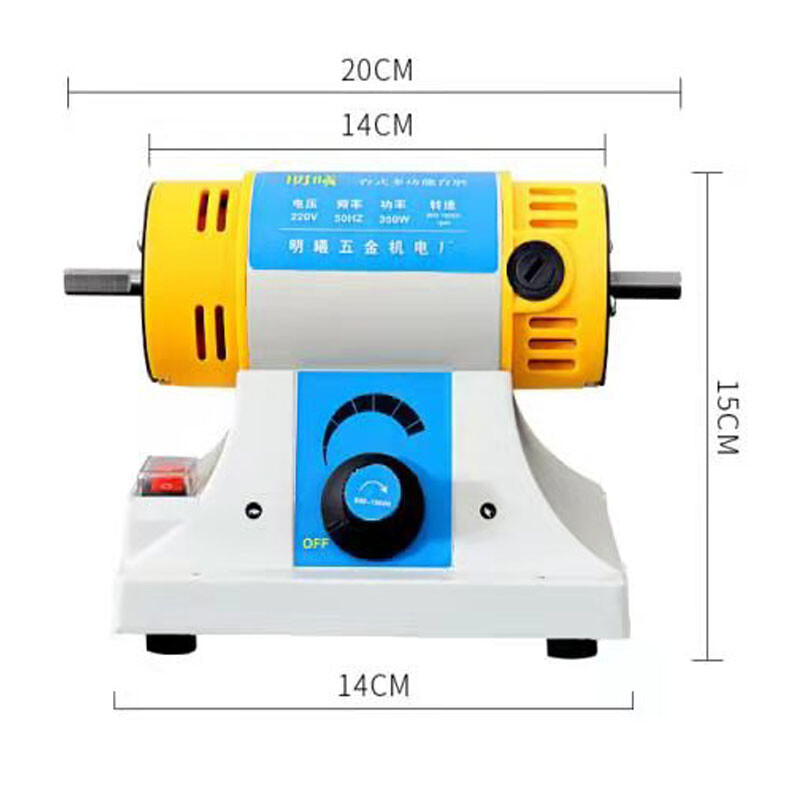 Jewelry Polishing Buffer Machine Bench Lathe Jade Grinder Milling Machine US