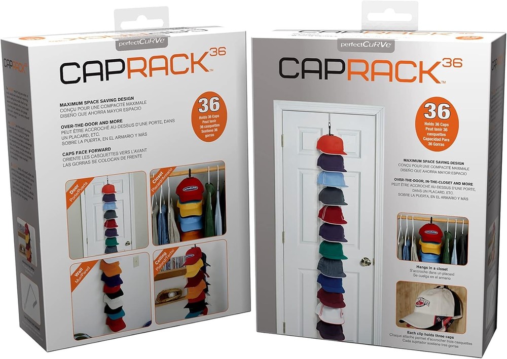 Hat Rack System 36 – Baseball Cap Storage Rack