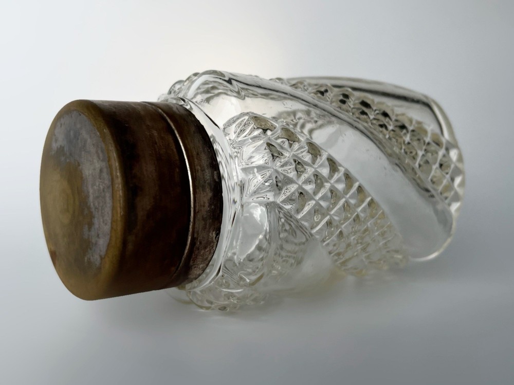Imperial RUSSIAN SOLID SILVER and glass tea jar 84 mark