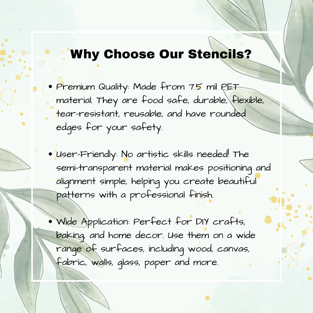 Reusable Mylar Diagonal Stripes Pattern Cookie Stencil - Candy Stripes Stencil