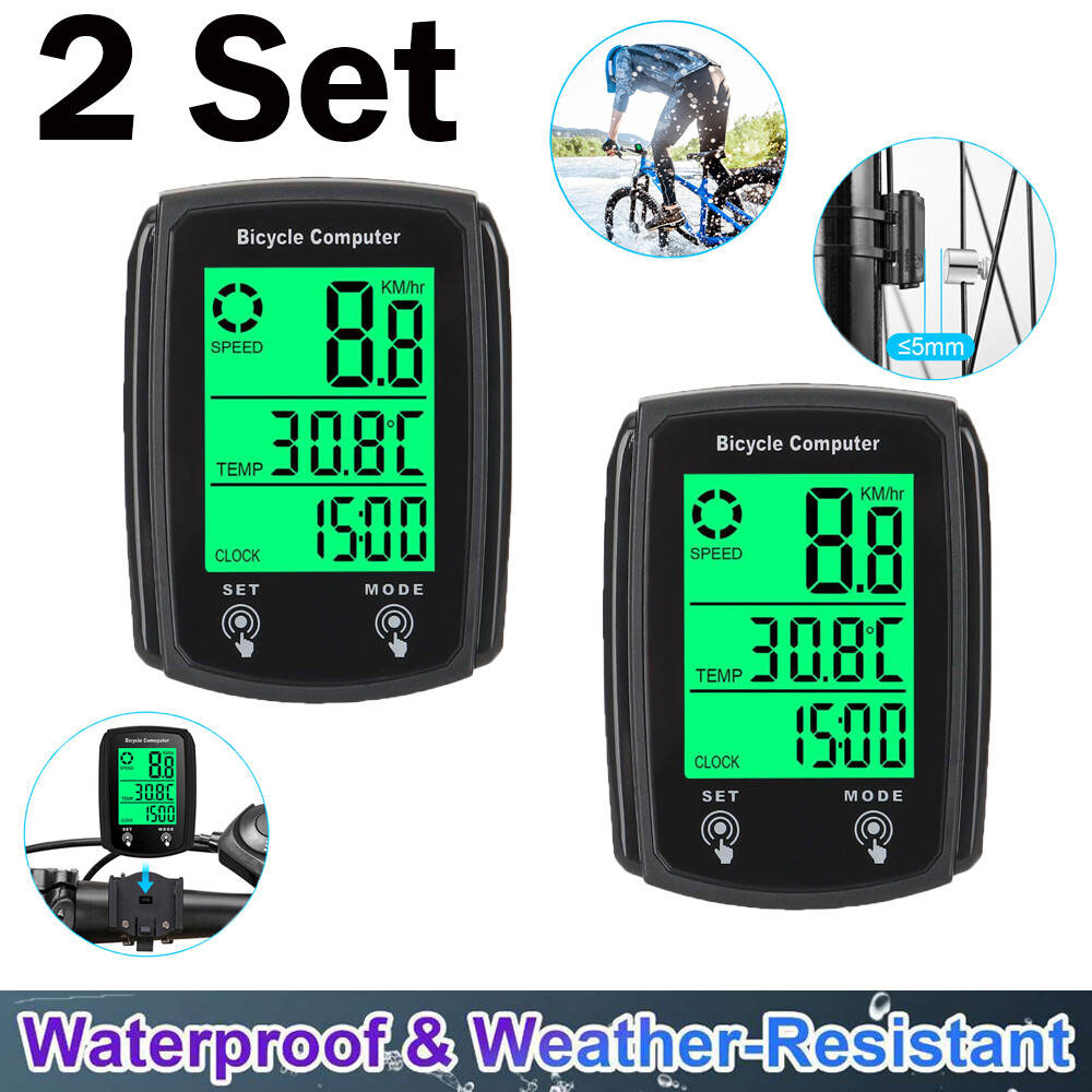 Bike Bicycle Speedometer Cycle Digital Odometer Computer Waterproof LCD Wireless