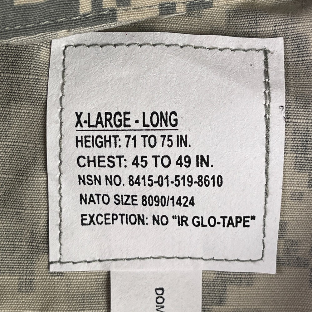 NEW BDU Propper Jacket - ACU Digital Camo - X-Large Long
