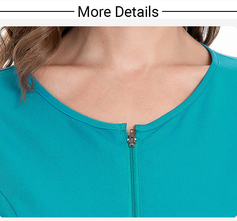 Stretch Scrub Women Solid V-Neck Top Cargo Jogger Pant Medical Nurse Uniform