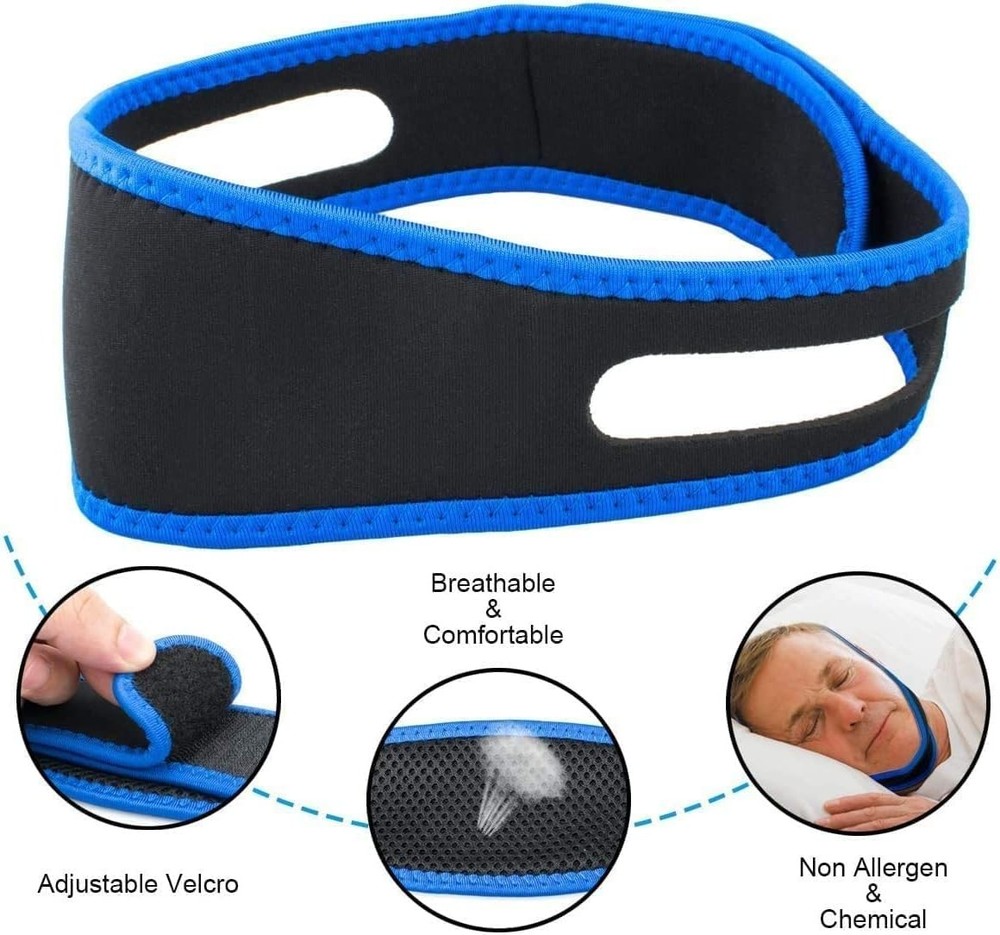 2* Anti Snoring Chin Strap Chin Strap for Sleeping,Snoring Solution Comfortable