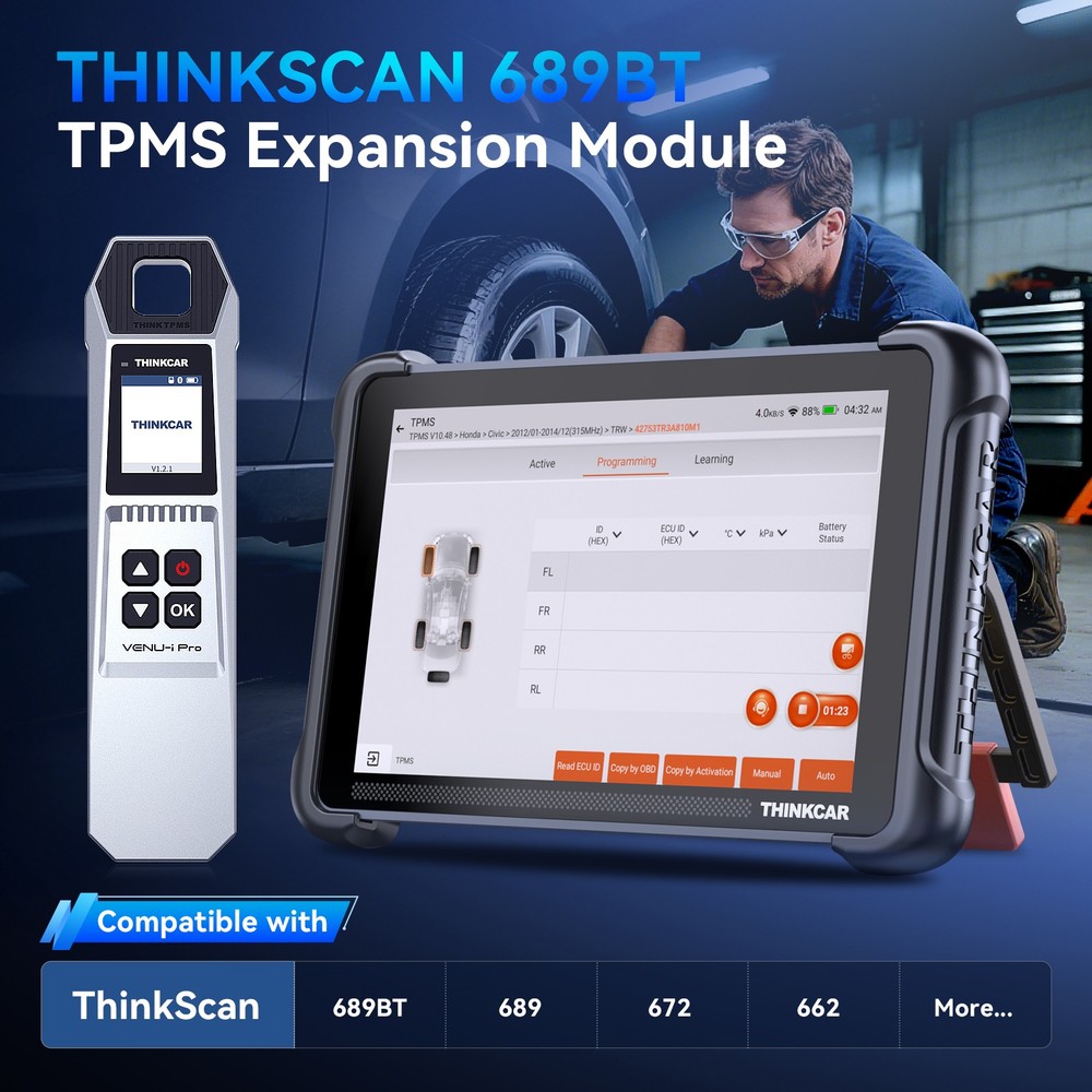 VENU Ipro & VENU5 Tire Pressure Sensor programming THINKCAR TPMS Tool Set NEW