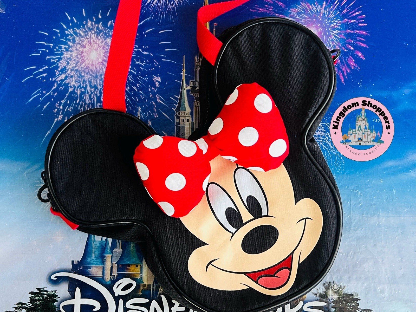 2026 Disney Parks Minnie Mouse Character Mini Tote Bag w/ Crossbody Strap NWT