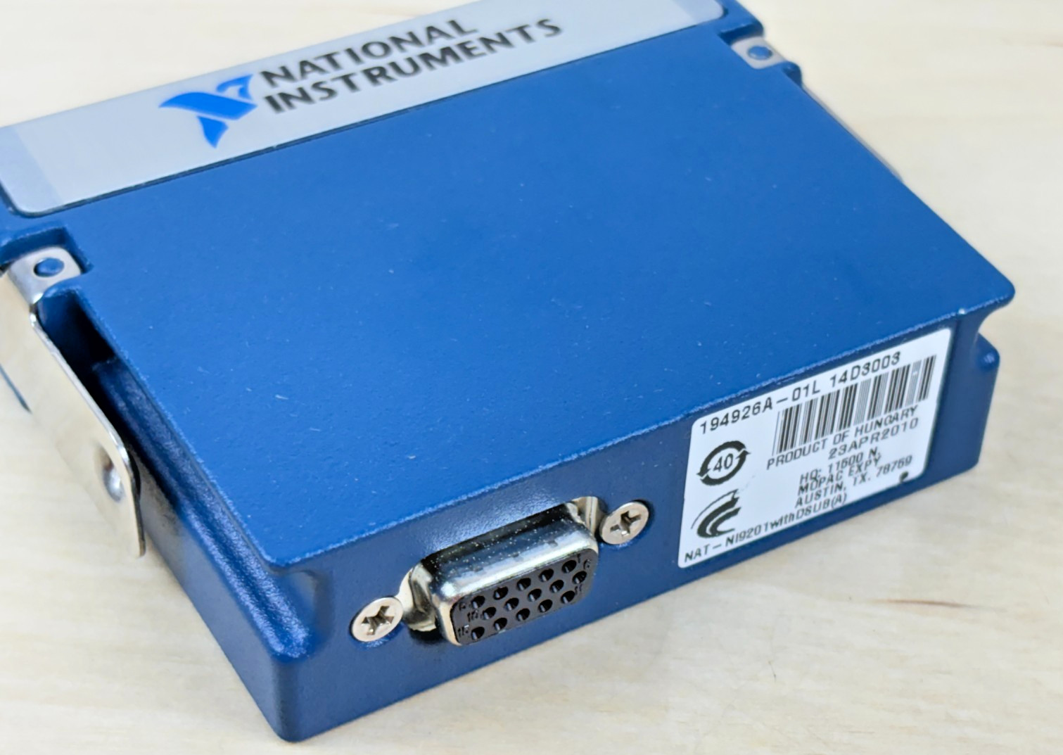 National Instruments NI 9201 w/ DSUB Analog Input Module, 8-Channel