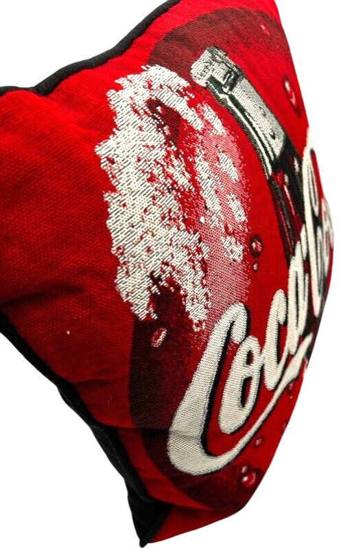 VTG Coca-Cola Coke Bottle Bubbles Tapestry 15 inch Throw Pillow