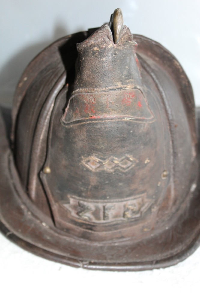 High Eagle John Olson Leather Fire Helmet