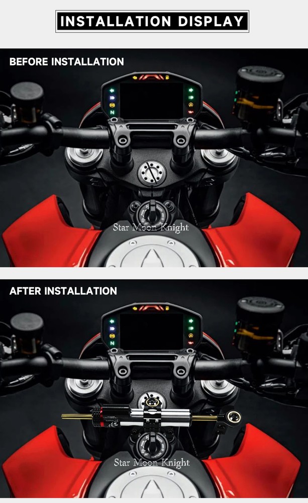 Steering Stabilizer Damper Mounting Bracket Kit For Ducati Hypermotard 950 SP
