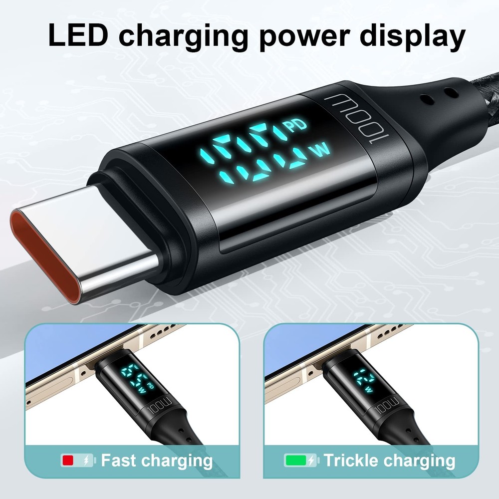 Mcdodo USB C Cable Type C Fast Charging 4ft with Digital 3.9 feet