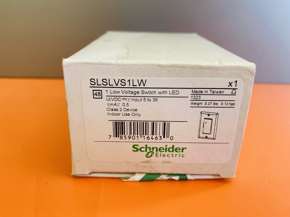 Schneider SLSLVS1LW Low Voltage Switch With Led