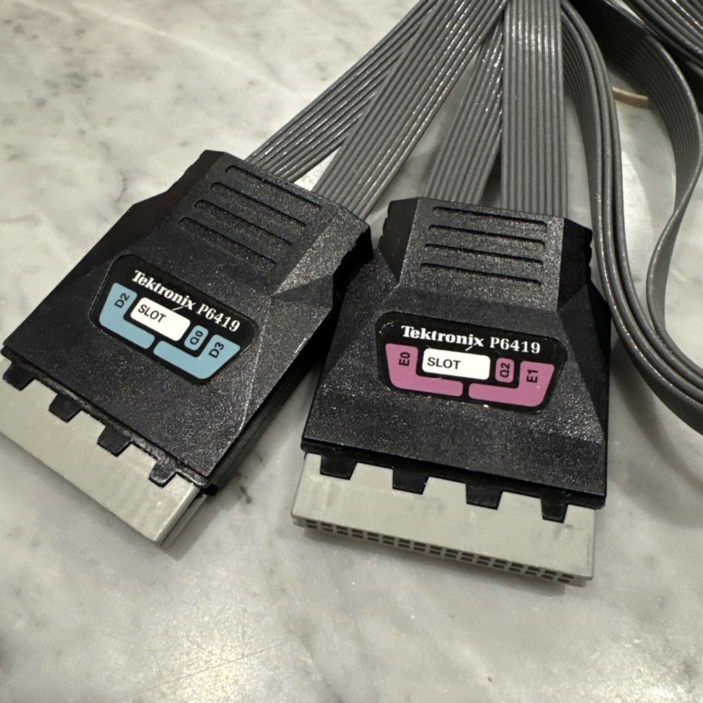 (2) Tektronix P6419 High Density Compression Logic Analyzer Probe -